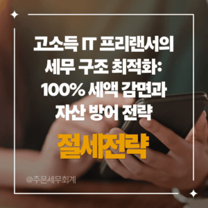 고소득 IT 프리랜서의 세무 구조 최적화: 100% 세액 감면과 자산 방어 전략